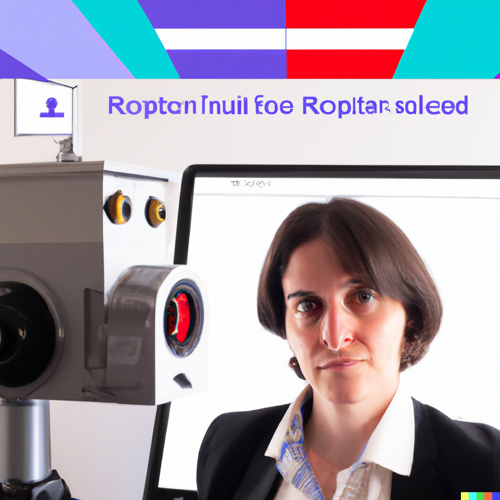 Yapay zekâ algoritması ile oluşturulan bir profil fotoğrafı