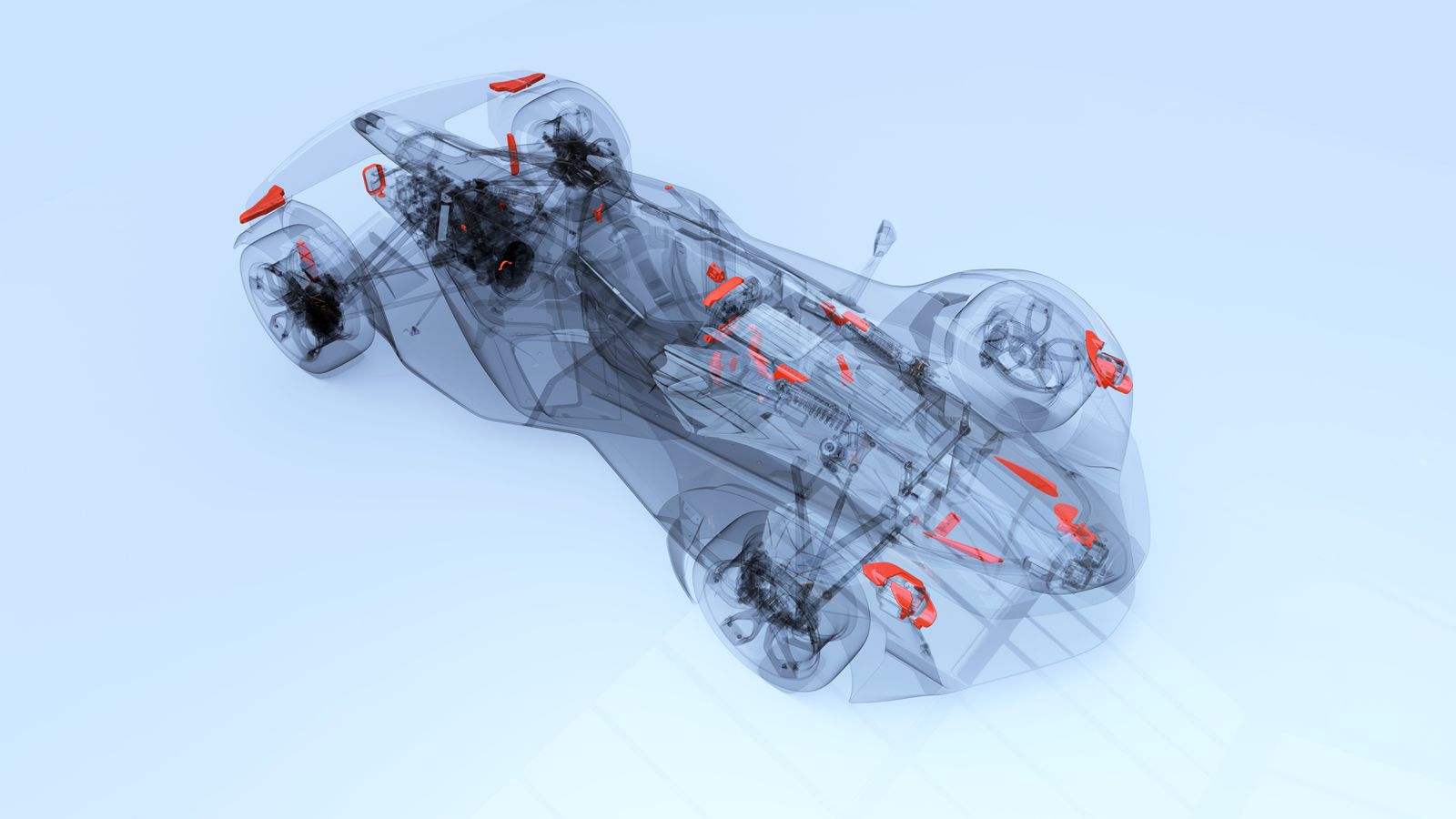 supercar mono R, 3d printed parts, otomotiv sektöründe 3b yazıcı