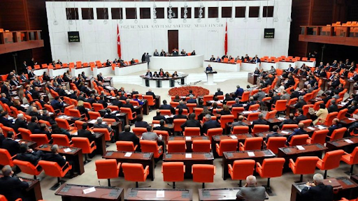 Türkiye Büyük Millet Meclisi’nde yapılan bir toplantı