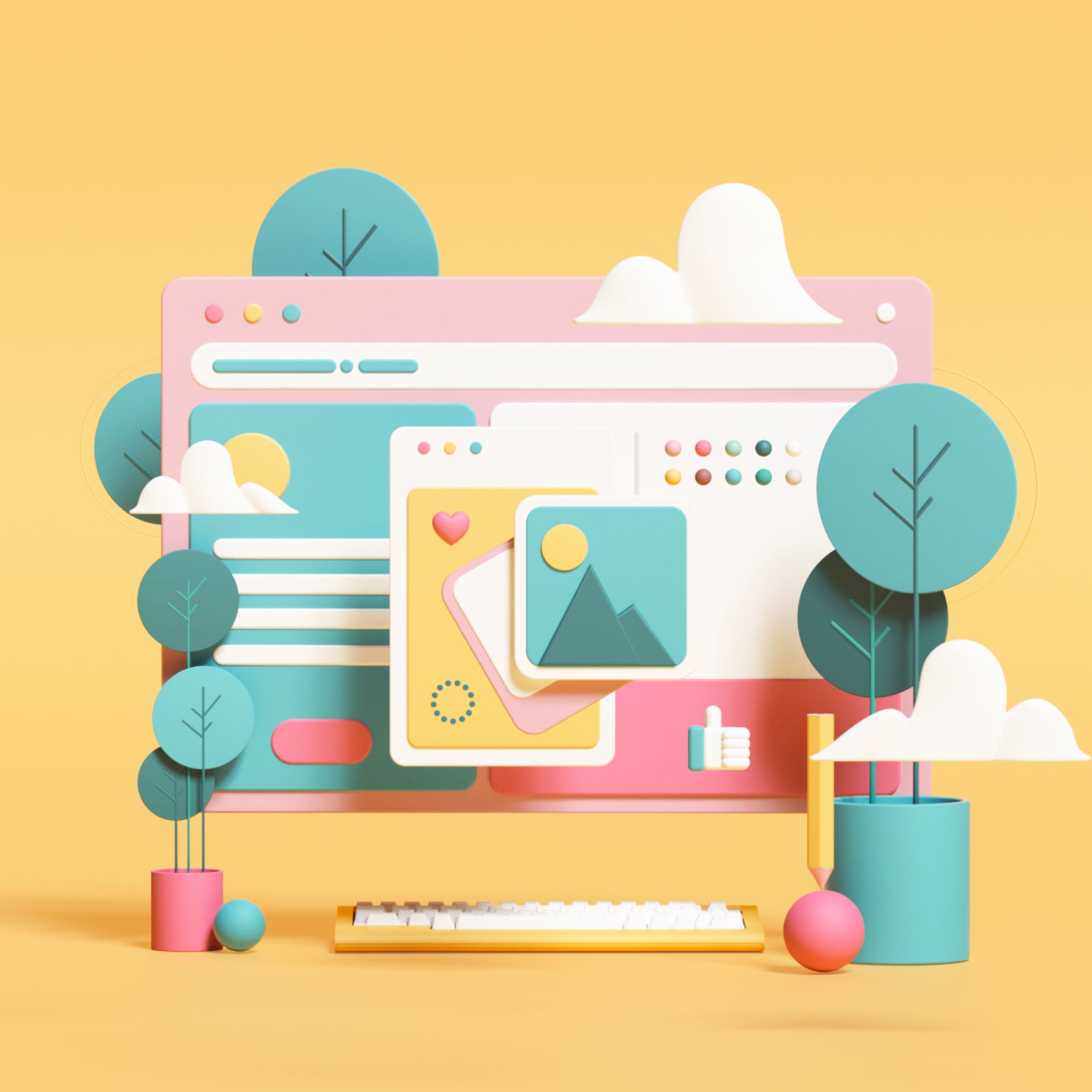illustrated computer