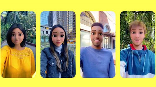 Snapchat’de bulunan örnek bir filtre